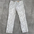 Anthropologie Pilcro and the Letterpress Jeans Womens 25X24 Stet White Floral