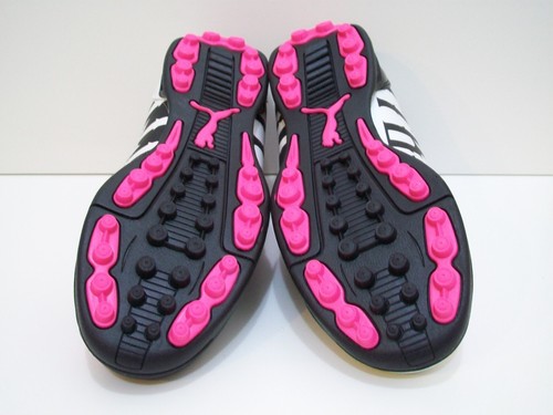 PUMA Powercat 3 grafica bianco/nero/rosa fluo gioventù tacchetta calcio erba calcio calcio - Foto 6 di 10