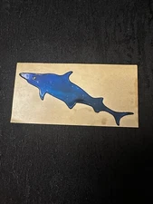 Rare Vintage 80s Mystik Oilies Oilie Oily Oilly Shark Touch Sticker 1980s