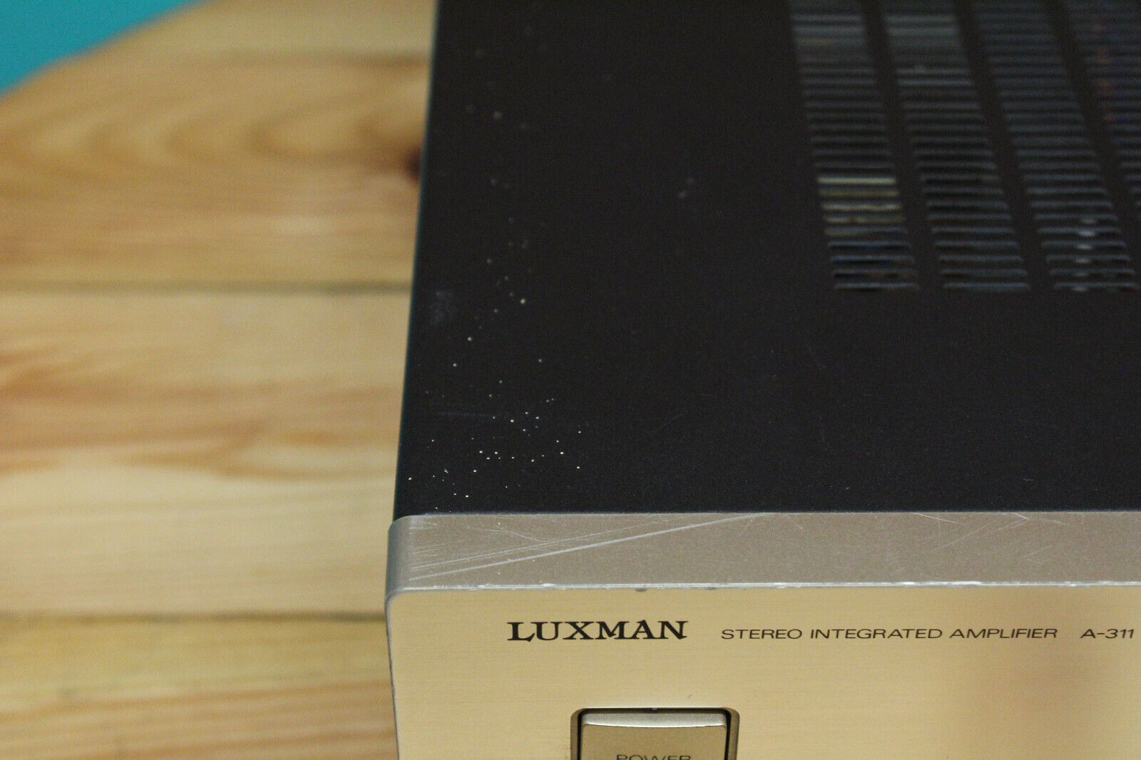 Stereoverstärker/ Amplifier LUXMAN A-311, vintage, silber, Defekt, Ersatzteile