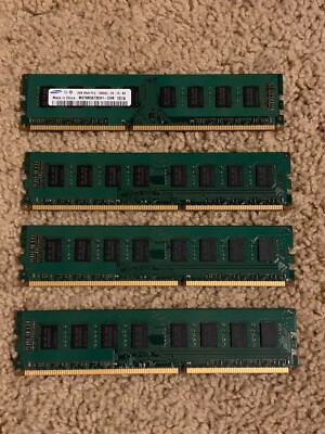 Samsung 4 2GB (8GB total) 2Rx8 PC3 - 10600U SDRAM Memory M378B5673EH1 ...
