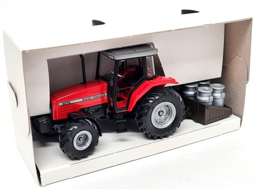 Siku 1/32 Massey Ferguson 4270 + Transporter Box 2853 Scale Model Farm Tractor - Picture 3 of 7