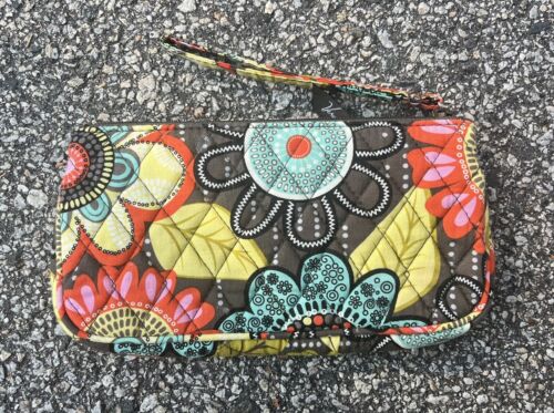 Vera Bradley Zip Wallet in Multicolor Bright Floral - Wallet - Clutch - - Picture 3 of 4