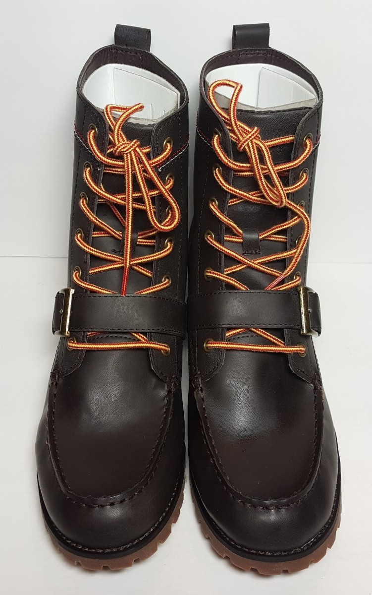 TOMMY HILFIGER MEN SIZE 10 & 11 NARCISCO DARK BROWN LEATHER  display picture 1