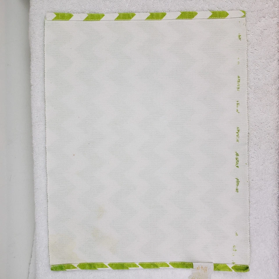 Summer Essentials Placemats Set Of 8 Chevron Stripe Colorful Rainbow - Image 3 of 4