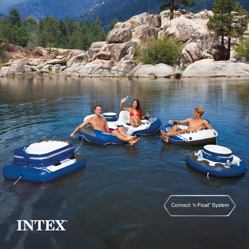 Balsa de tubo flotante inflable Intex River Run para lago/piscina/océano (usada) - Imagen 5 de 11