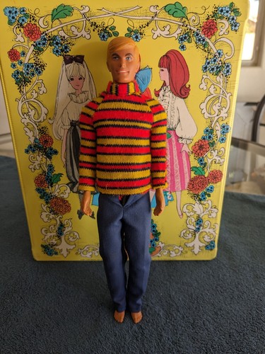 Vintage 1966 Barbie, 1968 Ken, 1967 Skipper and World of Barbie Doll Trunk 1969 - Picture 3 of 16