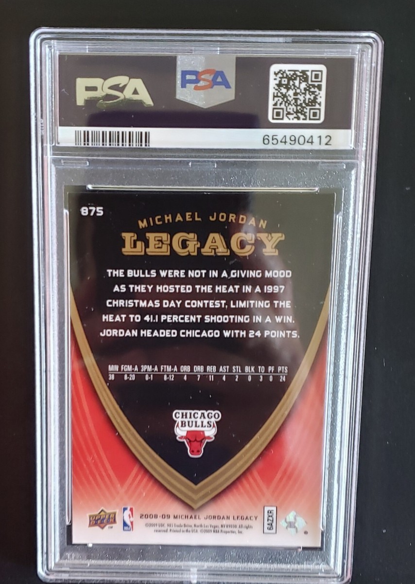 2008 Upper Deck Michael Jordan Jordan Legacy #875 PSA