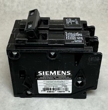 NEW (Qty 1) Siemens Q250H Circuit Breaker 50 Amp, 2-Pole, Type QPH, 22kA