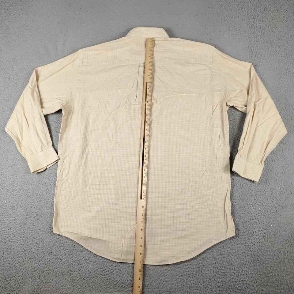 Nautica Shirt Mens Size 16 Yellow Dress Button Up Long Sleeve - Image 3 of 4