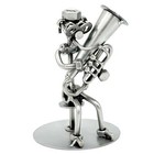 Nuts and Bolts Sculpture 'Tubist' Handmade Figurine | Best Gift