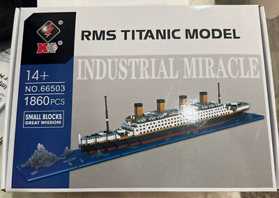 #ad RMS Titanic Model Industrial Miracle 1860 Pieces Brand New $25.00