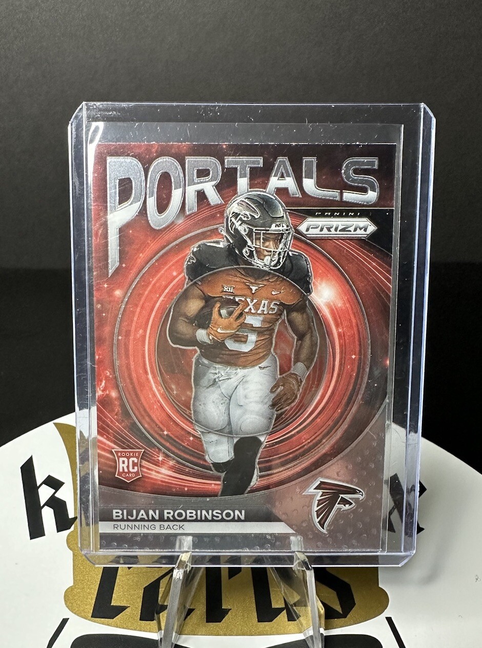 2023 Panini Prizm Bijan Robinson Portals RC!! Atlanta Falcons!!