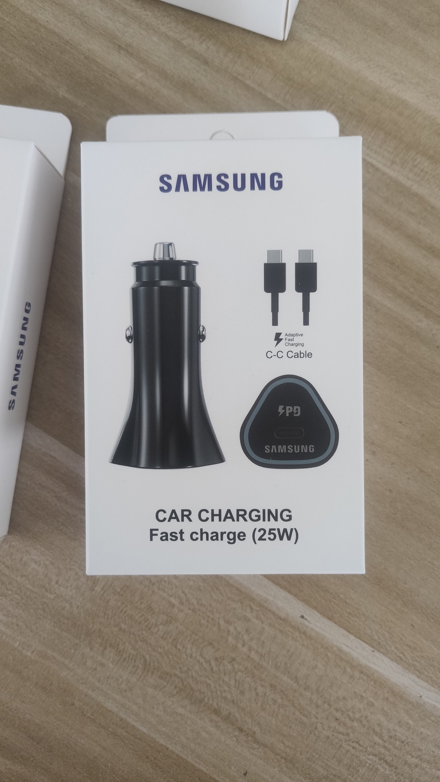 Samsung 25W Car Fast Charge Charger for Galaxy S20/S21/S22 (With 3ft