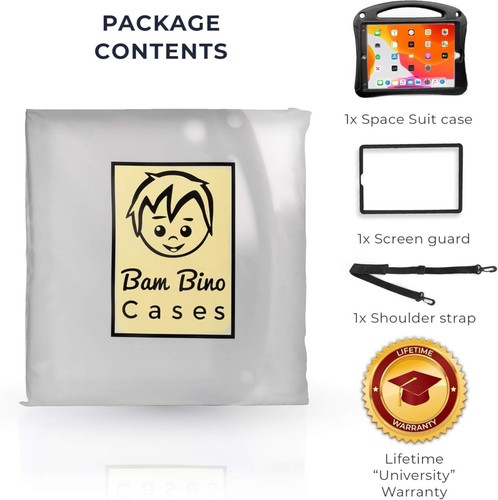 Bam Bino Space Suit iPad 9a Generazione Custodia Bambini, iPad 8a/7a (CONFEZIONE APERTA) - Foto 3 di 9