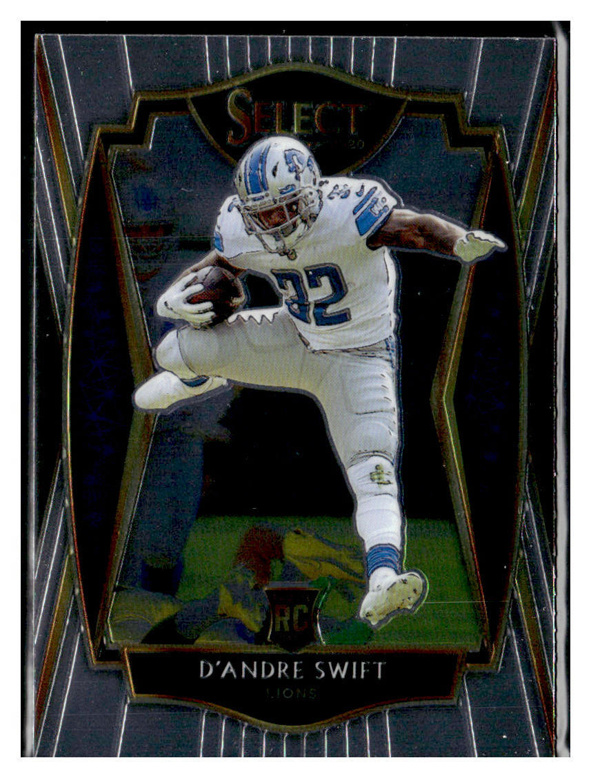 2020 Panini Select #151 D'Andre Swift Premier Level Base RC Lions Eagles