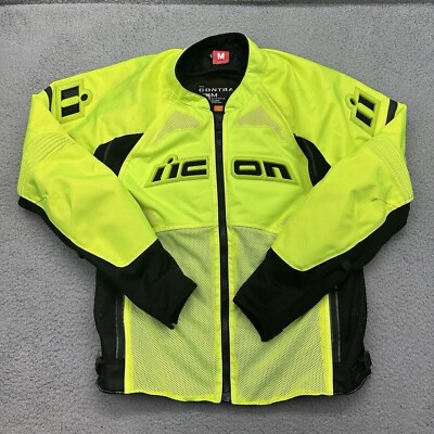 Icon Motosports Mens Medium Contra 2 Mesh Motorcycle Riding Protection Jacket