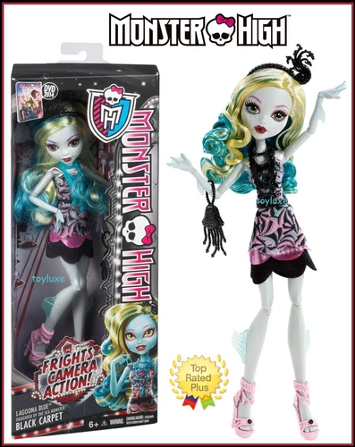 Monster High Frights Camera Action Black Carpet Lagoona Blue Doll