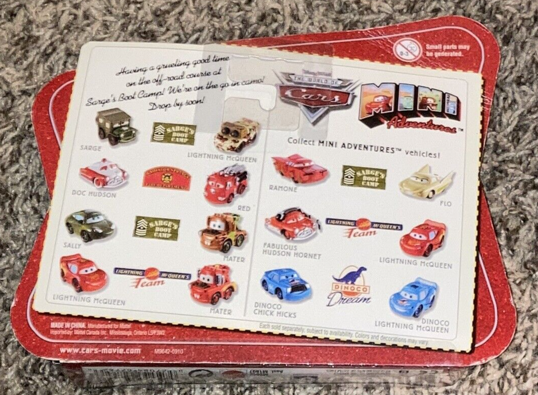 DISNEY PIXAR MINI CARS ADVENTURES SARGE'S BOOT CAMP RAMONE & FLO