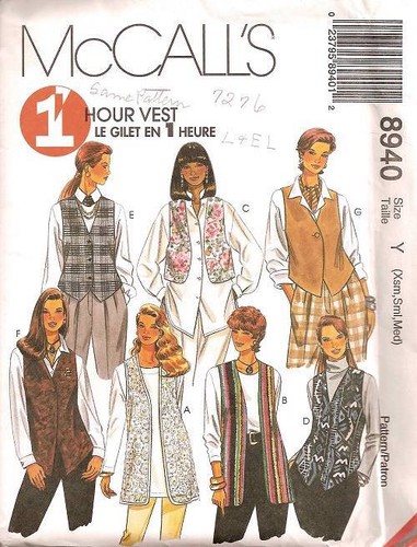 OOP McCalls Sewing Pattern Vest Misses Size You Pick - Picture 32 of 32