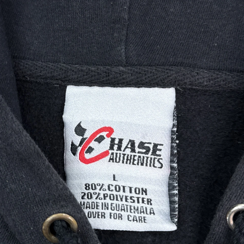 Sudadera con capucha vintage NASCAR Terry Labonte para mujer talla grande descolorida negra cremallera completa Foto 3 de 4