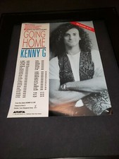 Kenny G Going Home Rare Original Radio Promo Ad Framed! #2