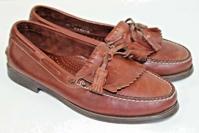 DEXTER brand mens shoes size 8.5 M leather upper brown boat  display picture 1