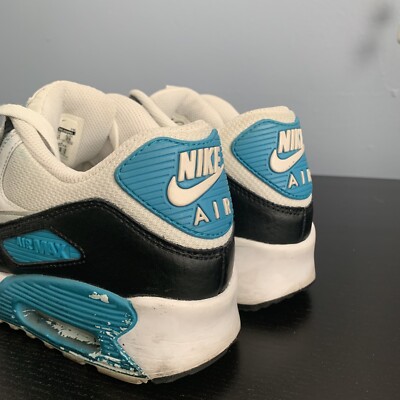 ヨッシー Nike Air Max 90 Mesh Big Kids 6Y White Black Grey Blue