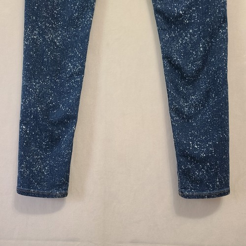 Levi's 710 Super Skinny Jeans Girls Size 14 Blue Denim Bleach Splatter - Picture 10 of 16