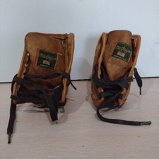 MacGregor Leather Canvas Ankle Weights G050 - Sz S 1lb 15oz each, Vintage 1940's