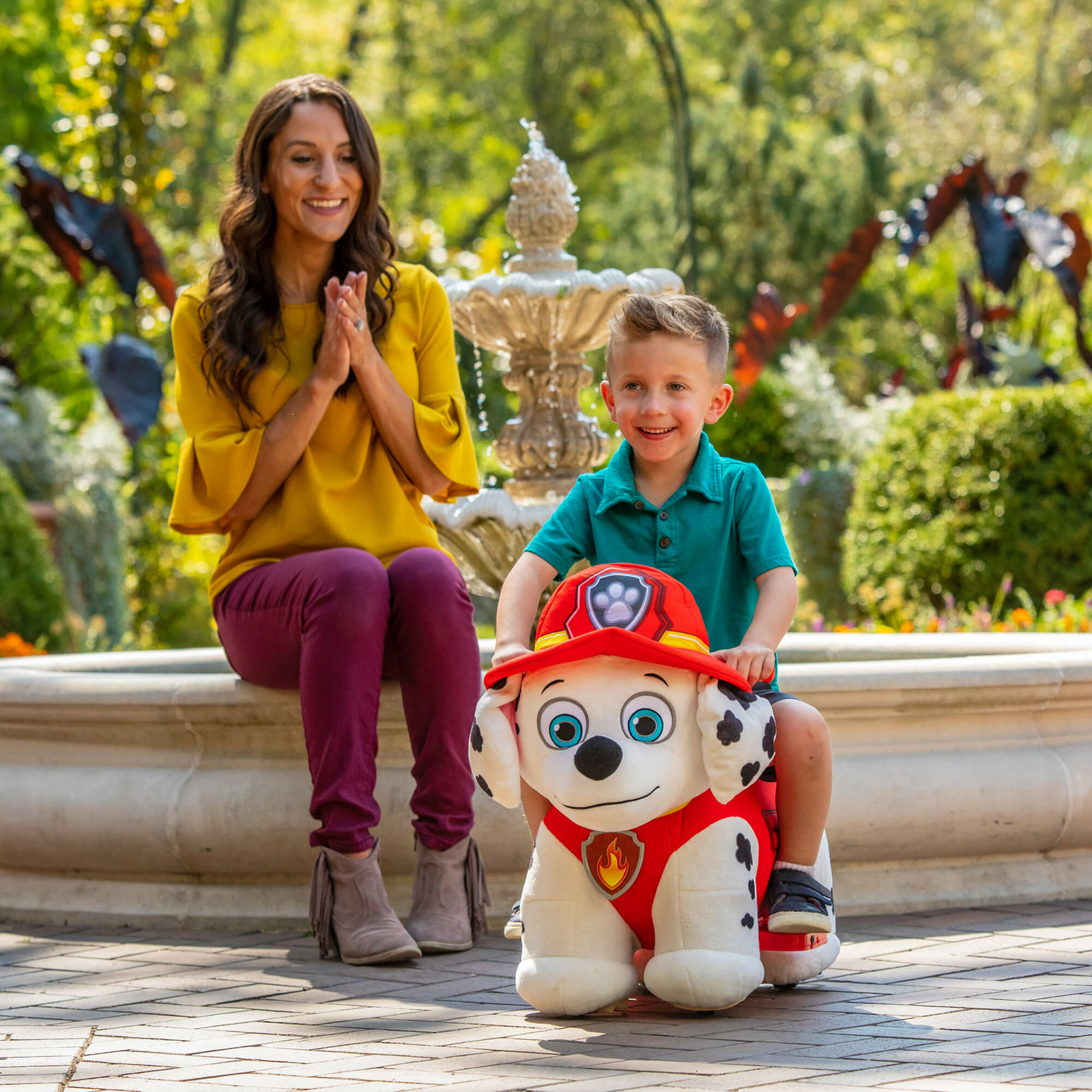 marshall plush battery powered ride on