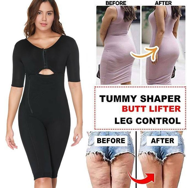 Women Full Body Shaper PostPartum Bodysuit Waist Trainer Butt Lifter
