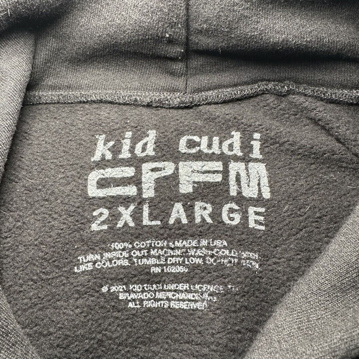 Kid Cudi CPFM MOTM Hoodie Size XXL Cactus Plant Man On The Kid Cudi CPFM MOTM Hoodie Size XXL Cactus Plant Man On The