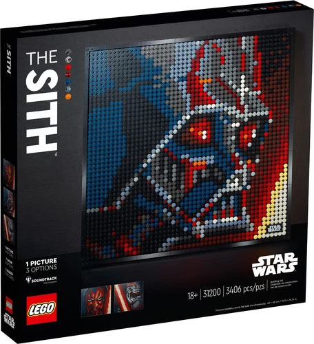 LEGO 31200 Art Star Wars The Sith – Brand New & Sealed | 3-in-1 Mosaic Set