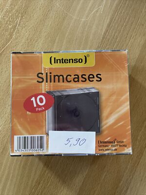 Intenso 1er CD-/DVD-Hüllen Slim Cases, 10 St.
