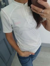 Asics white sportswear women short sleeve top S