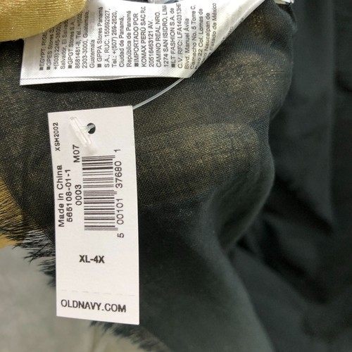 NWT Old Navy Womens Black Cotton Wrap Scarf Shawl Lightweight - 第 7/9 張圖片