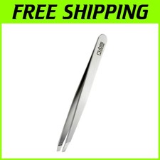 Precision Slanted Tip Tweezer - Silver 