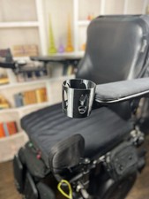 Cup Holder Designed for Permobil Power Wheelchairs