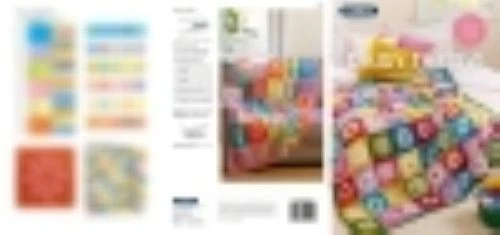 Patons 6 Page Leaflet #7025 Daisy Throw Crocheted In Patons Cotton Blend - Image 3 of 3