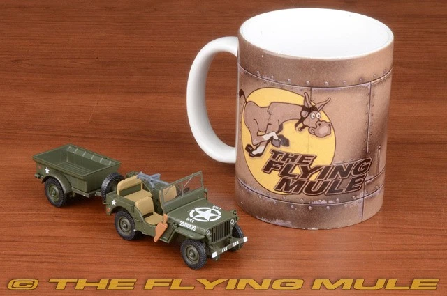 Motor City Classics 1:43 Jeep w/Trailer US Army - Image 4 of 4