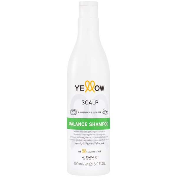 Alfaparf Yellow Scalp Balance Shampoo 500Ml FüR Fettiges Haar, Sanfte Reinigung-image