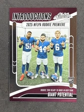 2025 Panini Absolute Introductions Giant Potential Carter Dart Skattebo RC Card