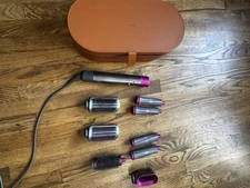 Dyson Airwrap HS01 Complete Multi Styler Nickel/Fuchsia INCLUDING ATTACHMENTS