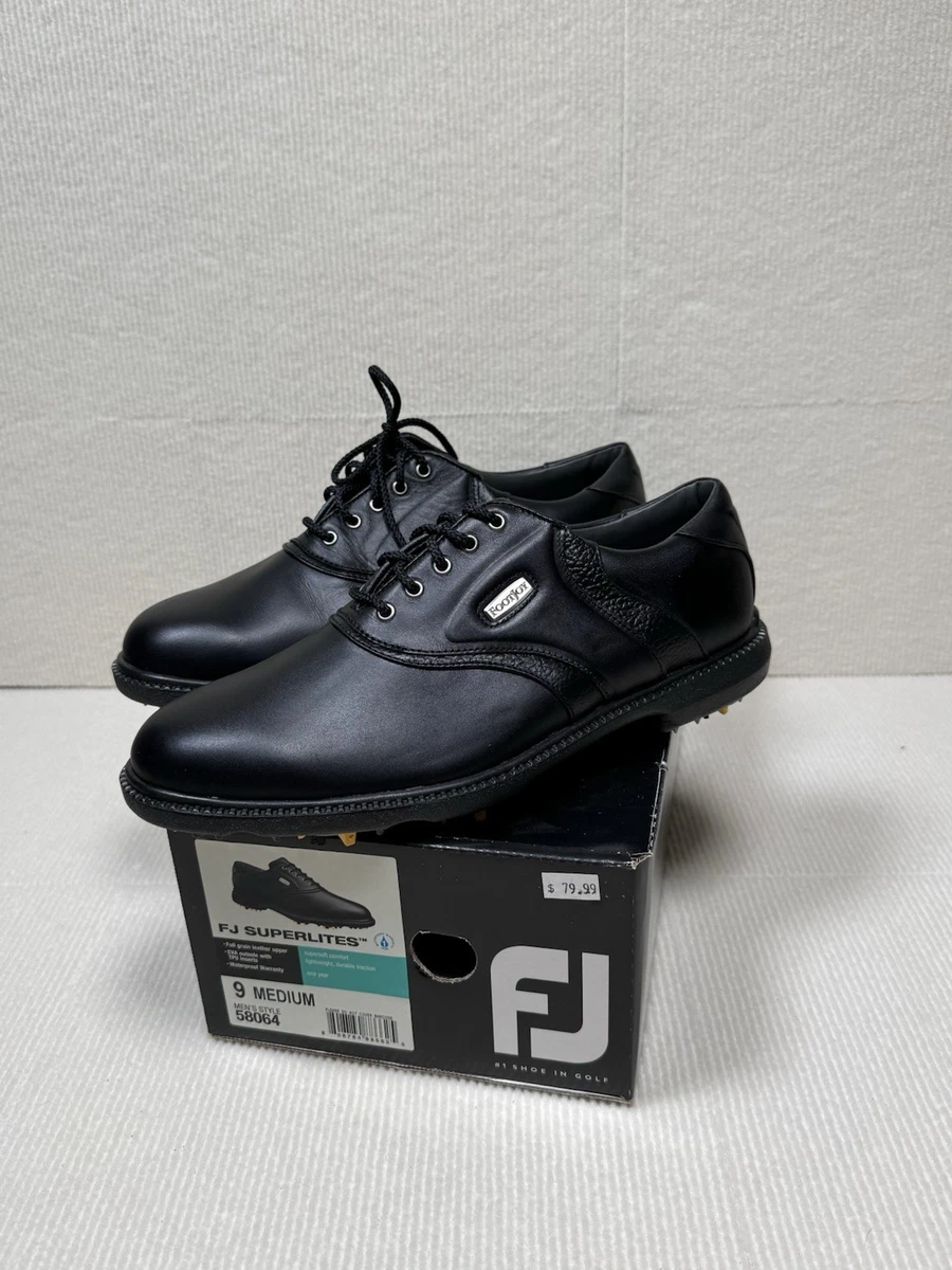 FootJoy SuperLites Spikeless Golf Shoes Mens 9.5 M‎ Charcoal Black Silver 58004 FootJoy Men main image 2