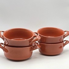 Ceramic Two Handle Casserole Soup Bowls (4) W...
