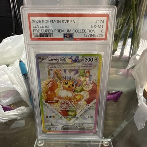 Pokémon Eevee ex Promo Holo Sv: Scarlet & Violet 174 PSA 6 EX-MT 2025 English