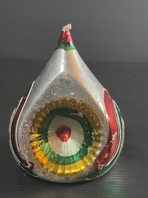 Vtg Leadless Wick Italy Candle Indent Ornament Style Unburned Scratched