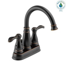 Delta Porter Two Handle Centerset Bathroom Sink Faucet - 25984LF-OB-ECO 