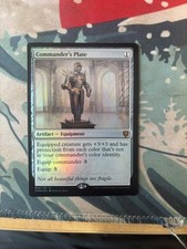 Commander's Plate - Commander Legends 305 FOIL Promo Stamp- NM/ Pack Fresh